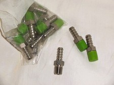 3/8" OD Hose Barb to 3/8" NPT 316 Stainless Steel Coupler for 3/8"ID hose 