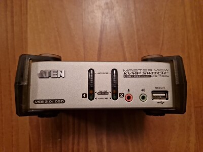 Switch Aten CS1732B 2-Port USB 2.0 KVMP ohne Kabel oder Ladegerät 