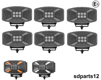 6 Höhepunkt LED 140W 12V 24V Beleuchtung Lang Tragend+Position Orange Weiß +