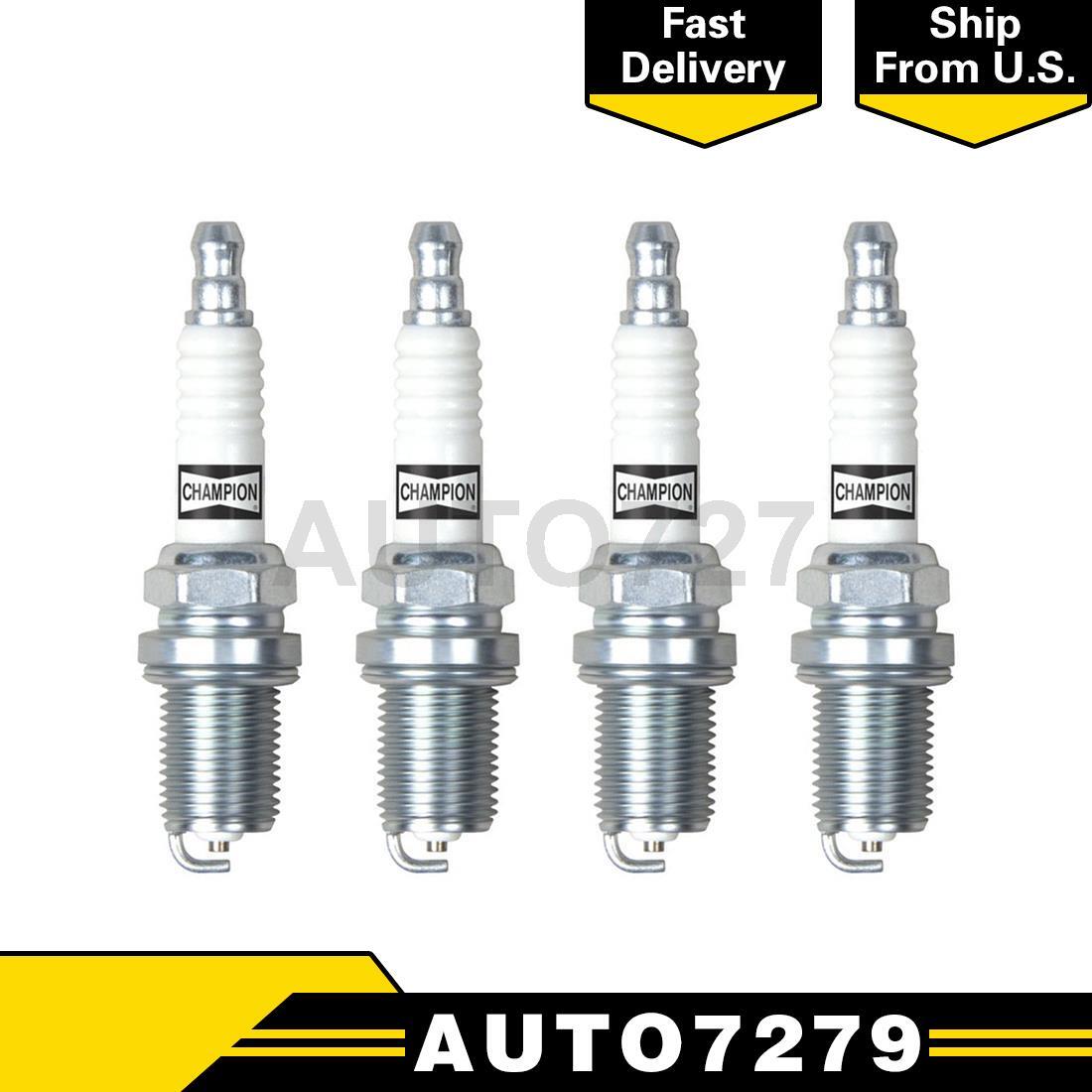 Champion Spark Plug Intake Side 4PCS Spark Plug For Nissan 720 D21 Pathfinder