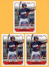 RAYMOND GIL Lot of (3) 2015 Panini USA Baseball Stars & Stripes Rookie Cards RC