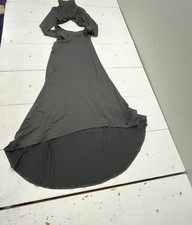 Shein Black Cut-Out Long Sleeve Turtle Neck Maxi Dress Women's Size Small NEW