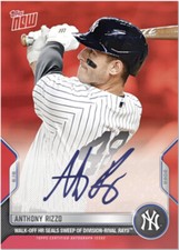 Topps NOW 2022 Card #360D Anthony Rizzo On-Card Auto /10 Presell
