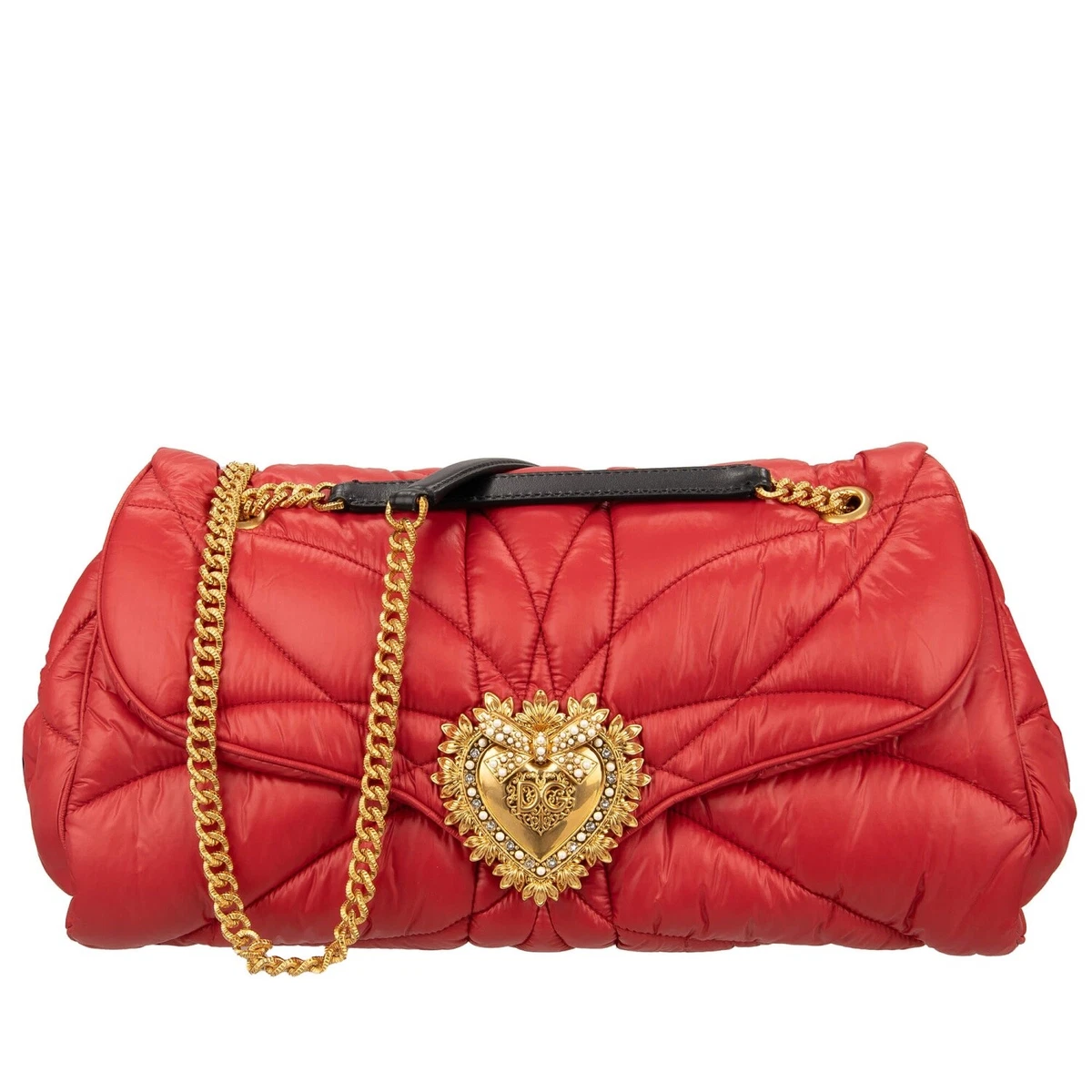 Dolce amp; Gabbana Soft DG Logo leather bag - Black