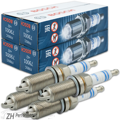 4x BOSCH FR8SC Zündkerze 0 242 229 797 entstört Citroen Peugeot Renault Laguna