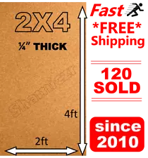 2' x 4' x1/4" THICK CORK ROLL 4x2 bulletin message board panel sheet wall notice