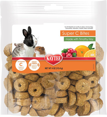 Super C Bites Treat for Pet Guinea Pigs, Adult Rabbits, Chinchillas, and Other S