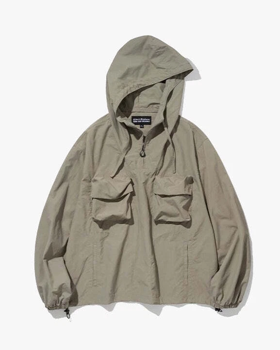 Uniform Bridge Utility Anorak Jacket Beige
