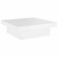 Tinkaro Couchtisch Weiß 90X90X28 Cm Spanplatte