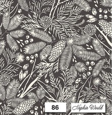  86 TWO Indiviual Decoupage Paper LUNCHEON Napkins - PINECONES LEAVES