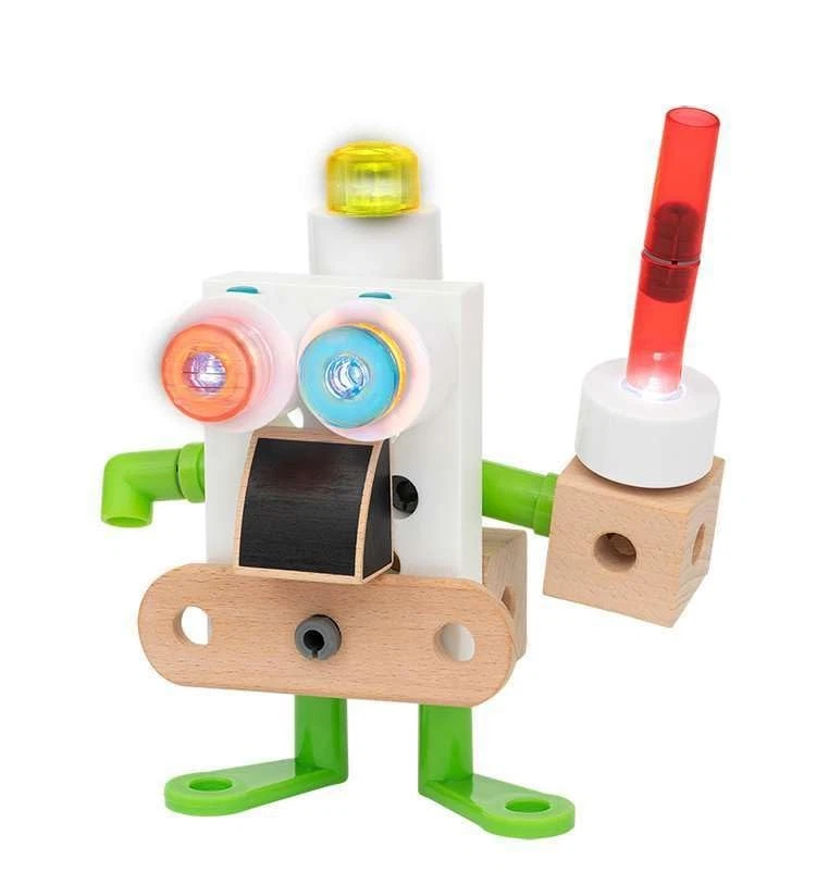 Juego de luces de construcción 34593 | Juego de tren de juguete de madera para niños de 3 años en adelante Foto 3 de 4