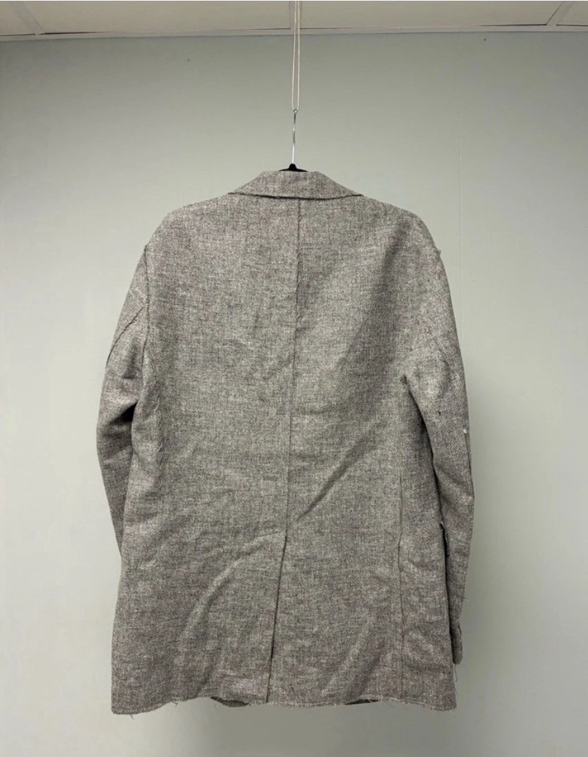 $1695 Brand New R13 Oversized Ragged Blazer Grey Small - product detail image 7