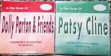2 CDG FEMALE COUNTRY KARAOKE CLASSICS PATSY CLINE DOLLY PARTON CKC discs