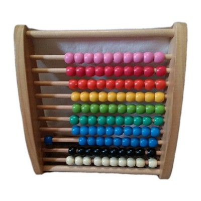 ELC Abacus Teaching Frame Wooden Mathematics Toy Ages 3-6 Clean Well Maintained 