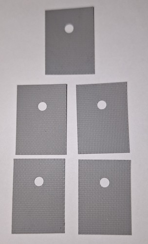 5x TO-220 Transistor Insulation Pads  - Picture 1 of 2