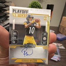 2024 Panini Contenders Roman Wilson Rookie Auto /149 #124 Steelers