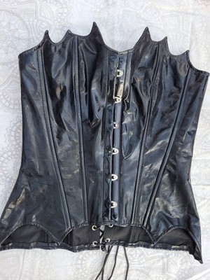 Schnäppchen !, aussergewöhnliche Korsage BLACK LEVEL,  M, Corsett, Lack, 38,