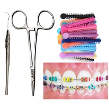 Dental Braces Color Changing Kit, Orthodontic Ties Changing Kit, Change the Colo