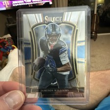 2025 Panini Select - Jameson Williams #171 Premier Level Detroit Lions