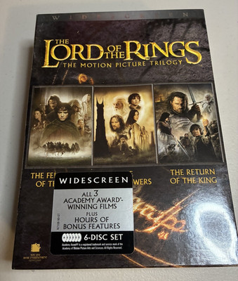 The Lord of the Rings Motion Picture Trilogy DVD Full Screen 6-Disc Set NEW