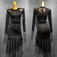 Latin Rumba Samba Tango Cha Cha Rhythm Ballroom Practice Dress Salsa Dancewear