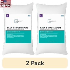 Extra Firm Back Side Sleeper Pillow Hypoallergenic Soft Antimicrobial Support US