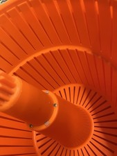 Dynamic Vence 06140 Manual Large Salad Spinner 10lt Orange Plastic