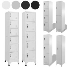 Lagerschrank Schließfachschrank Wertfachschrank Spind Metall 1 2 3 4 5 6 Fächer 
