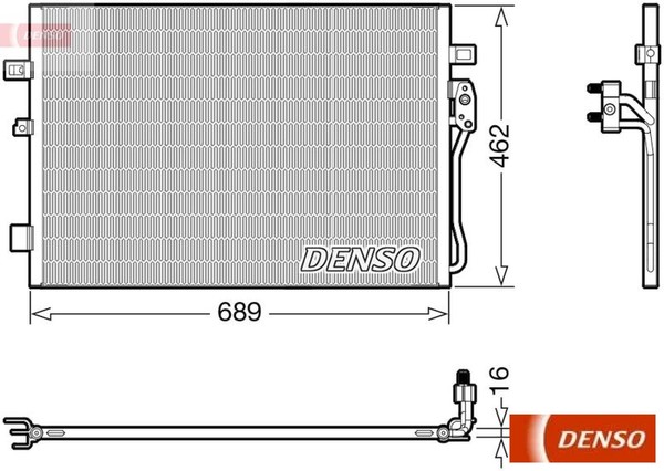 Denso DCN09145 Kondensator FüR Klimaanlage Kondensator Klimaanlage-image