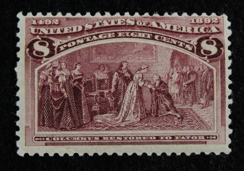 CKStamps: US Stamps Collection Scott#236 8c Columbian Mint LH OG