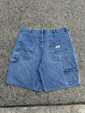 Y2K Route 66 Carpenter Blue Washed Jorts Size 38