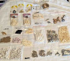 Southwest Native Style Leather & Jewelry Craft Lot Tandy Bolo Slides Beads NOS