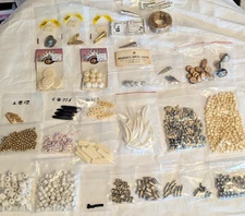 Southwest Native Style Leather & Jewelry Craft Lot Tandy Bolo Slides Beads NOS