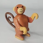 Vintage Monkey Figure Fisher-Price Little People Circus Train Playset 991