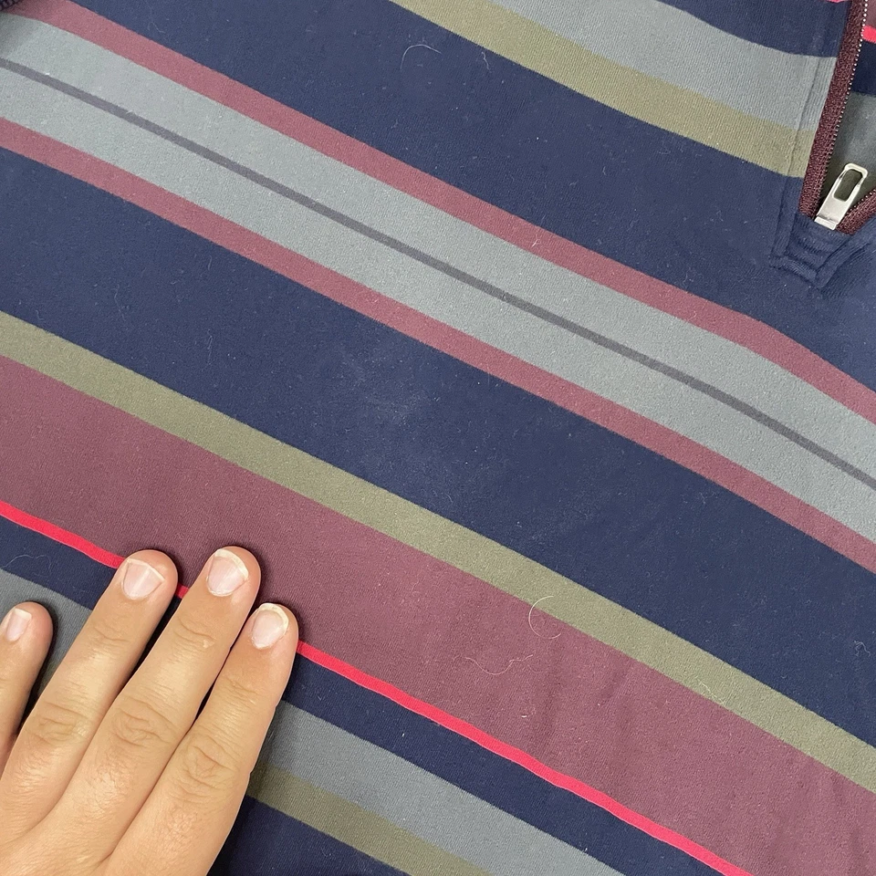 Lululemon Shirt Mens M ? 1/4 Zip Performance Long Sleeve Sweatshirt Striped - Image 3 of 4