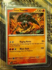 2023 Pokémon TCG Paldean Tauros Art Rare 28/193 Paldea Evolved