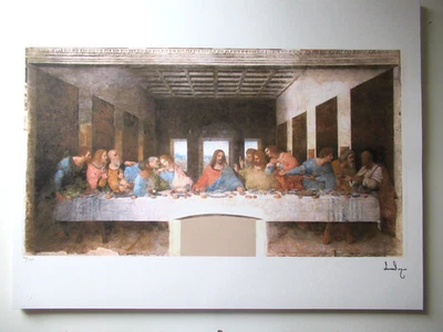 L. DA VINCI: Schöne Lithographie limitiert auf 300 Exemplare, signiert 50x65cm - Bild 1 von 4