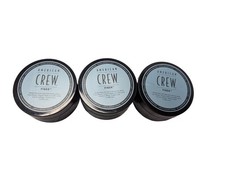 3 x American Crew Fiber High Hold with Low Shine Hair Pomade 3 oz Lot of 3 