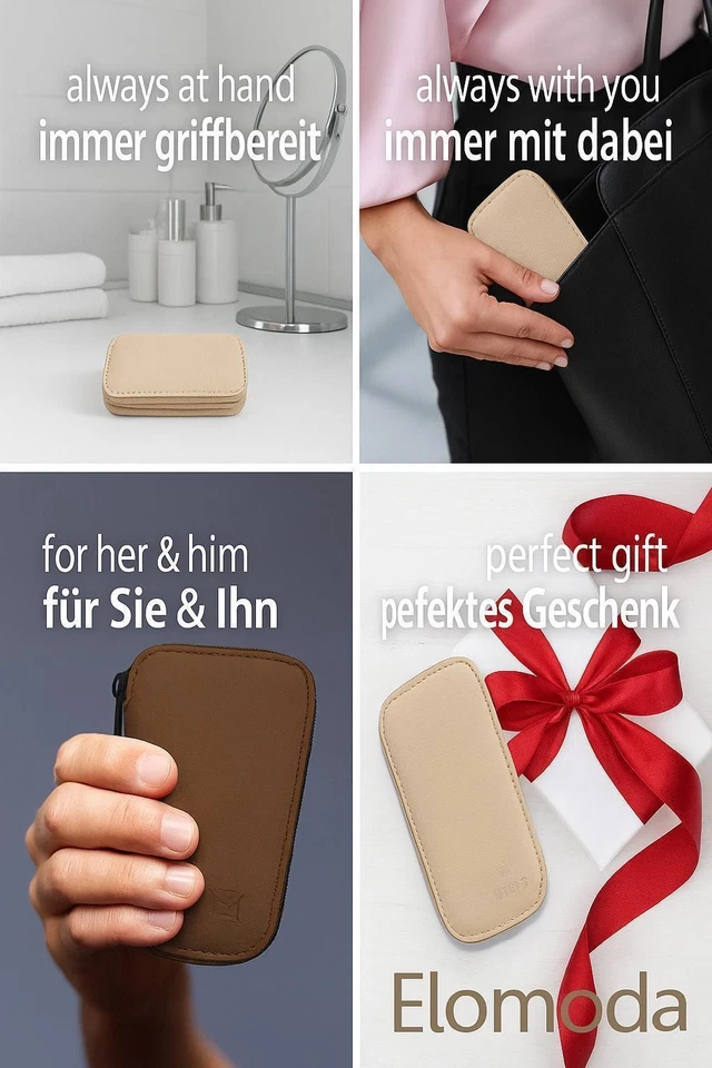 Solingen 12teiliges Maniküre Set mit Leder-Etui Nagelpflege, Made in Germany - Bild 2 von 4