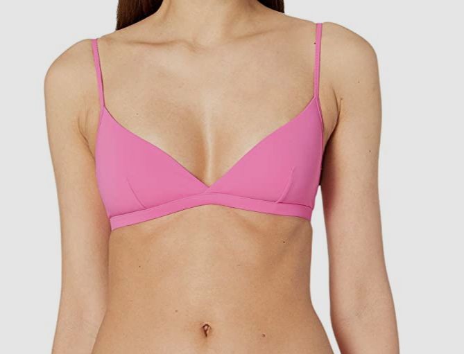 Stella McCartney Women's Pink Triangle Bikini Top Swimwear Size Medium