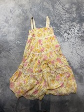 American Eagle Maxi Floral Tiered Cottagecore Boho Lined Dress Size XS