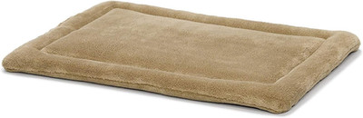 XXS QuietTime Taupe Micro Terry Pet Bed, Ultra-Soft & Cushioned Crate Pad for 18
