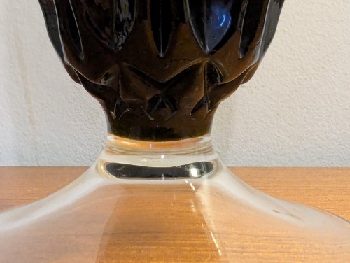 Italian Empoli Green Glass Tiki Vase Mid Century Modern - Picture 7 of 24
