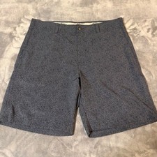 Callaway Mens Performance Golf Shorts Blue Grey Micro Pattern Stretch Size 38