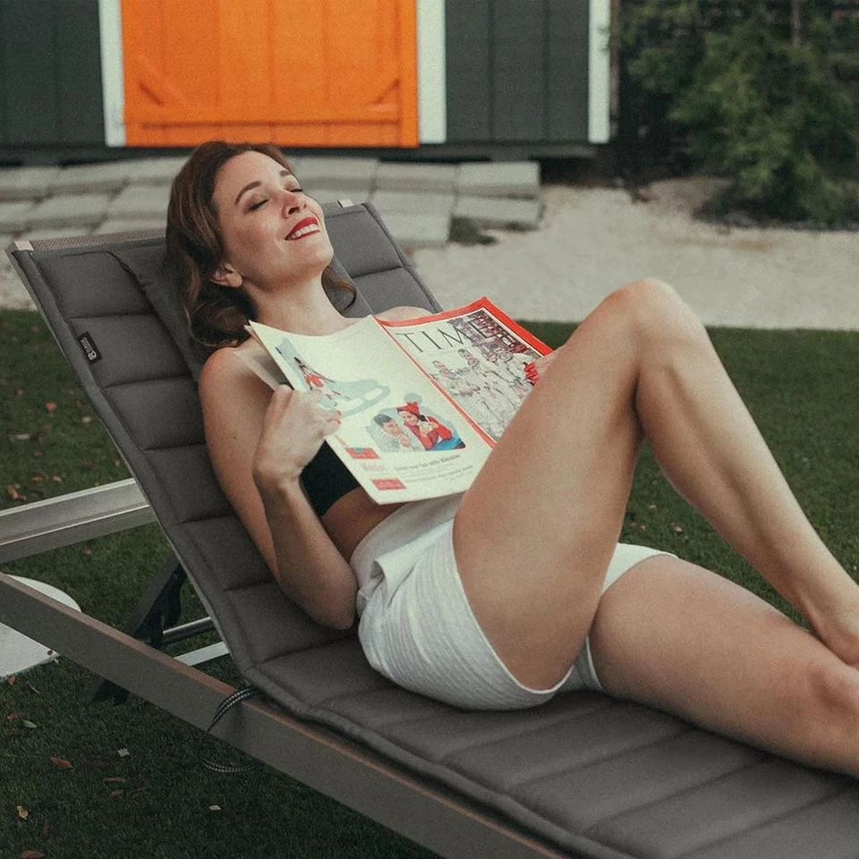 Water-Resistant Patio Lounge Cushion 80x26 Inch Foam Indoor Outdoor - Image 4 of 4