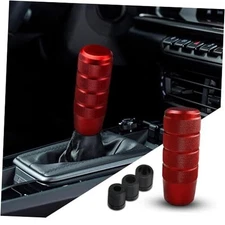 95mm/3.74" Car Shifter Knob, Aluminum Weighted Automotive Gear Shift Manual Red