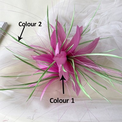 80 Colours Goose Feather Twisted Mount Millinery for Hat Fascinator Mix Colour
