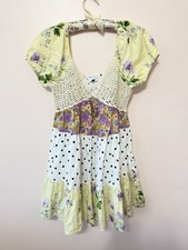 ASOS Design Crochet Tiered Babydoll Mini Dress