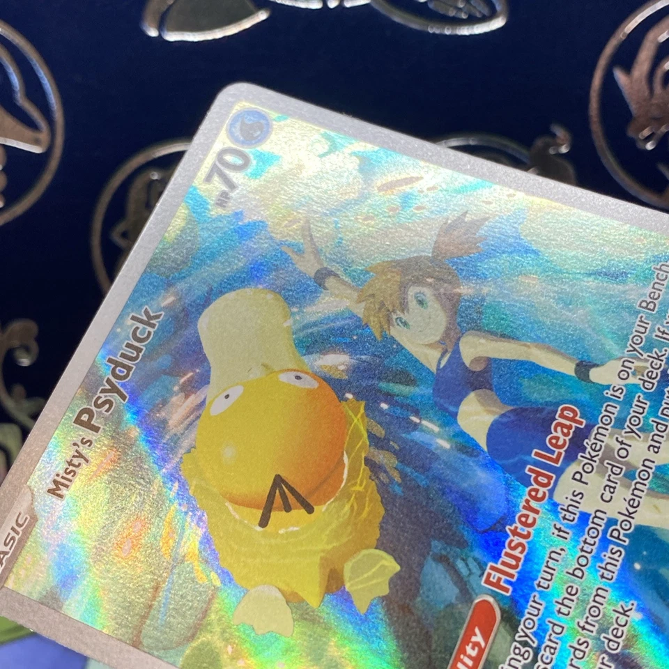 Tarjeta Pokémon Misty's Psyduck 193/182 casi nueva-m Foto 4 de 4