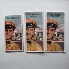Lot Of 3 Road Maps For Pittsburg, Philadelphia & Baltimore Atlantic Imperial Oil